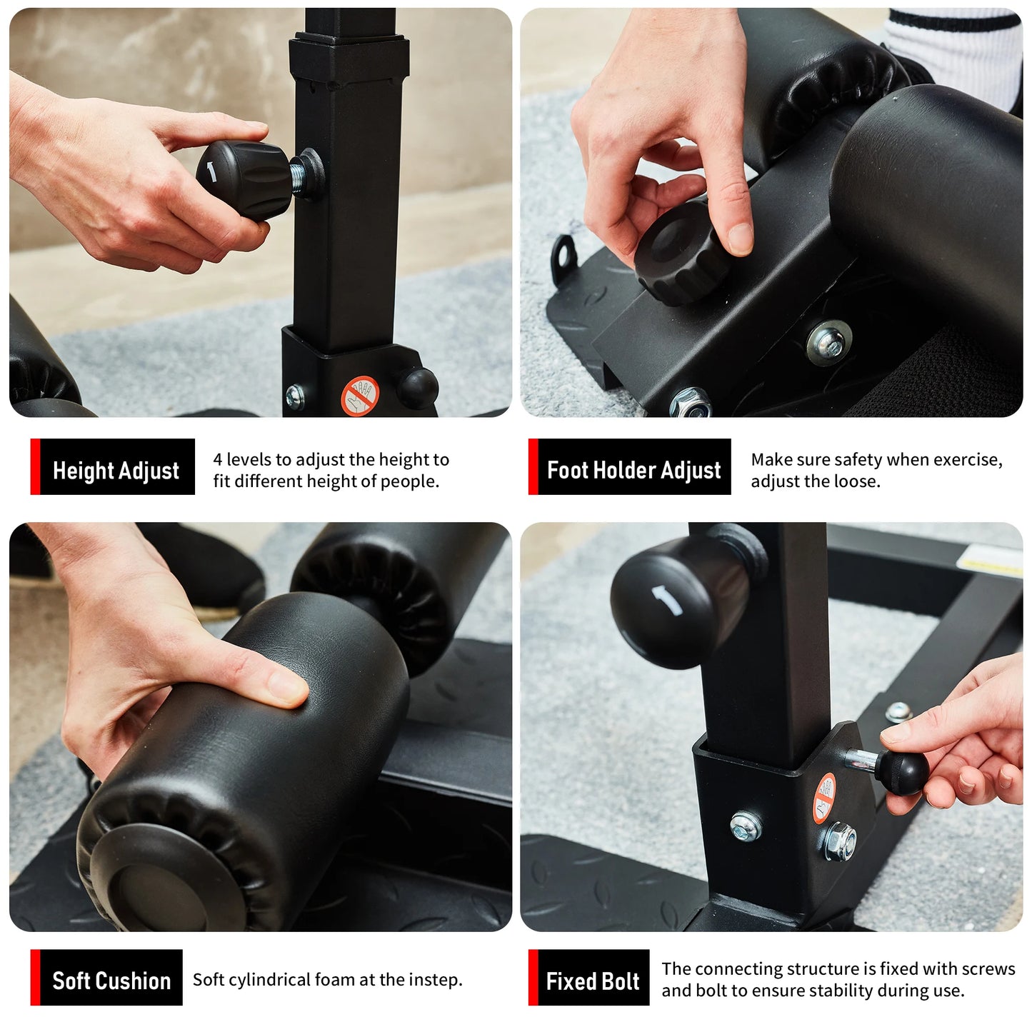 Multifunctional Sissy Squat Machine for Core and Leg Workouts
