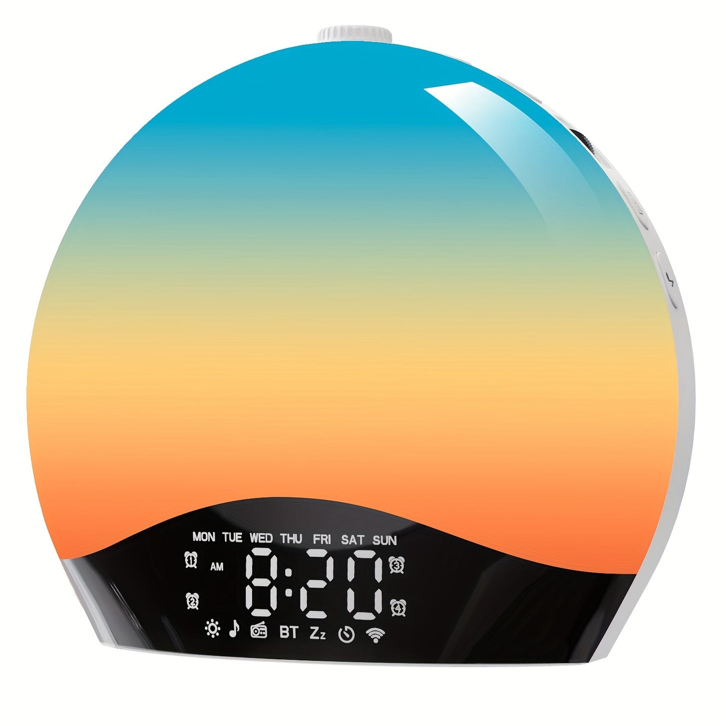 Sunrise Simulation Alarm Clock with Dual Alarms and Wireless Sound