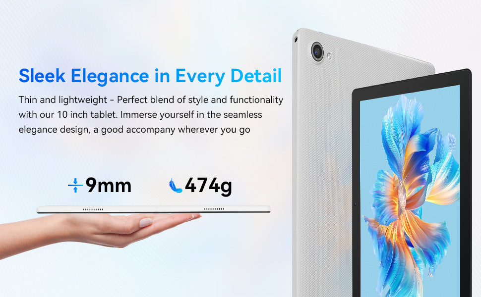 Android 14 Tablet 10 Inch Octa Core 10GB RAM 64GB Storage