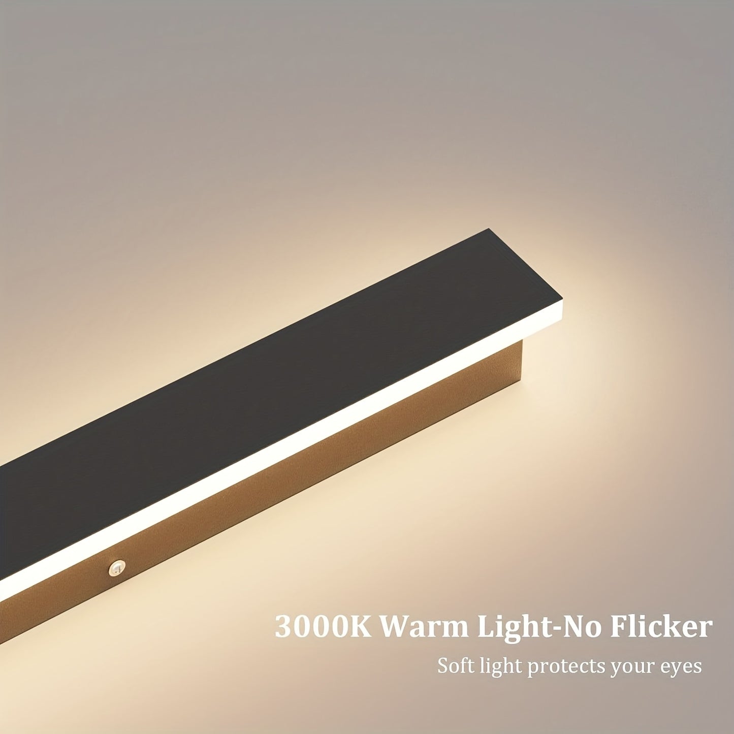 2 Pack Modern LED Wall Sconce Lights Dimmable Black